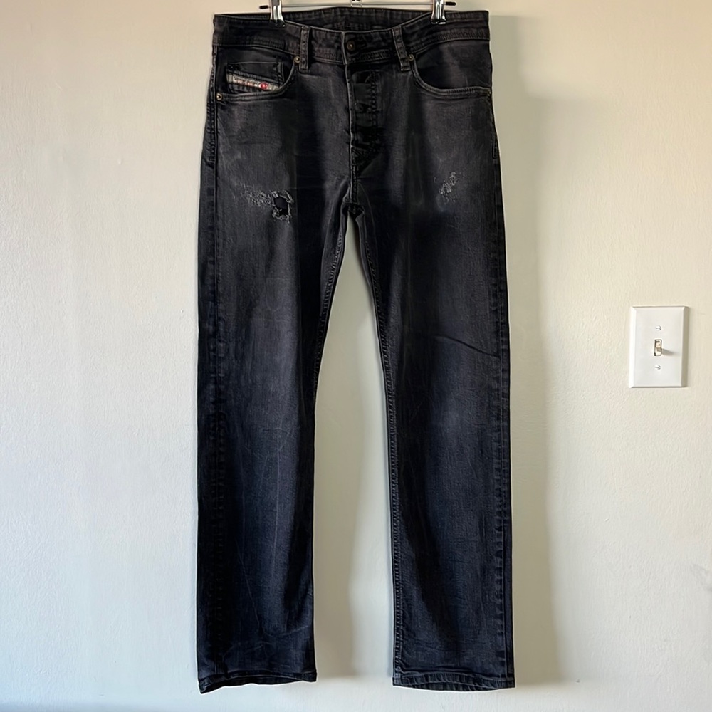 🪐Diesel Wayne Regular Straight black denim jeans